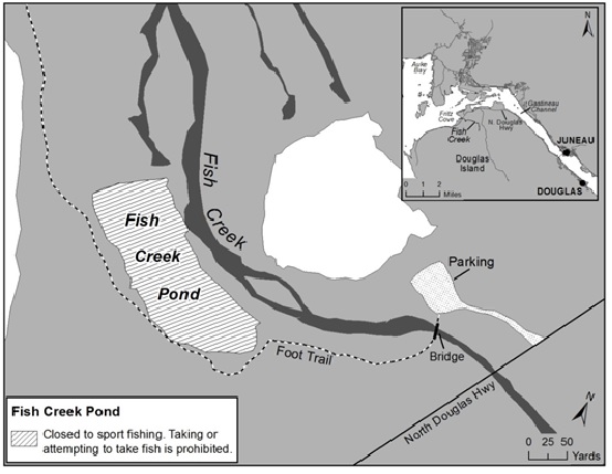 FISH CREEK POND CLOSED TO SPORT FISHING